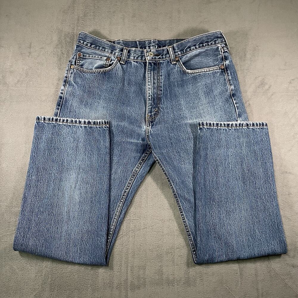 Levi’s 505 Jeans Blue Men’s W38 L32 Straight Leg Denim Classic Casual